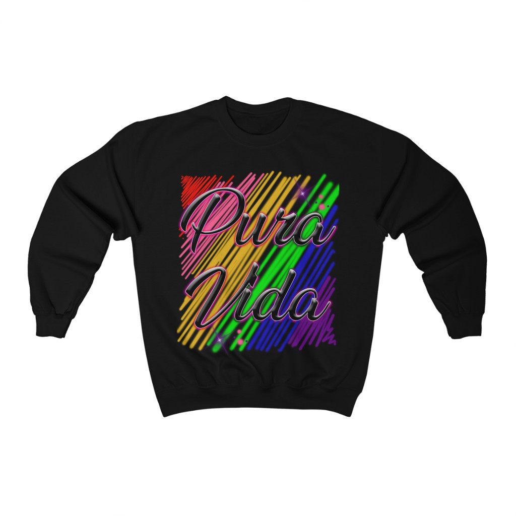 Pura Vida Graffiti Crewneck Sweatshirt - Image 3