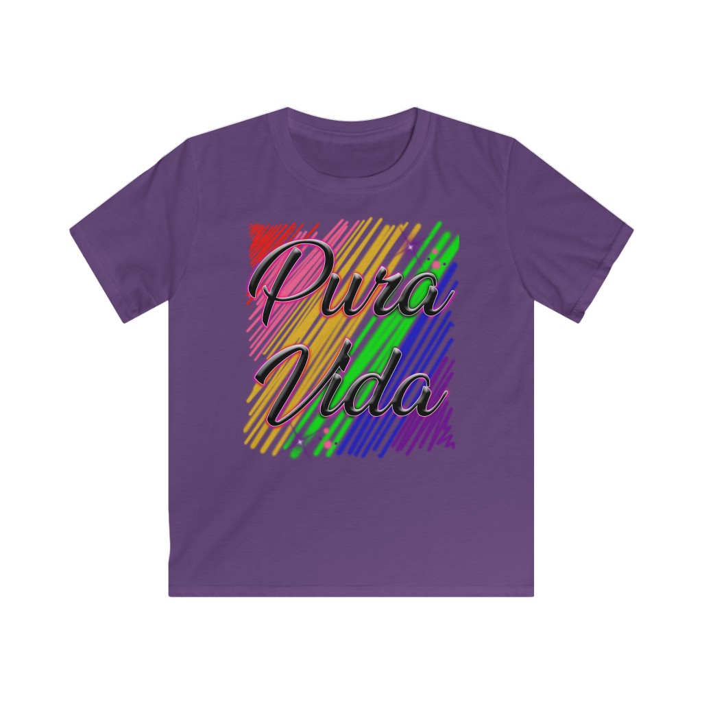 Pura Vida Graffiti Kids Softstyle Tee - Image 3