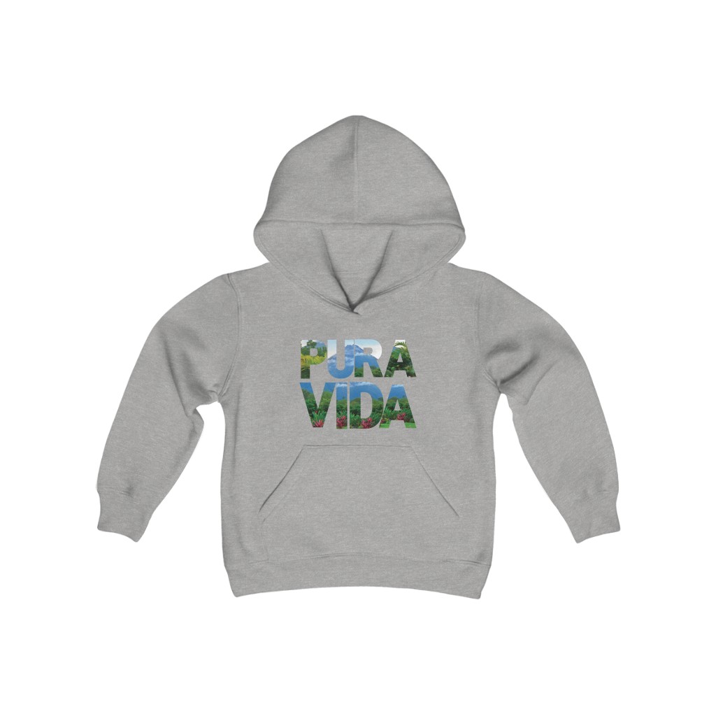 Arenal Pura Vida Youth Hooded Sweatshirt - Image 3