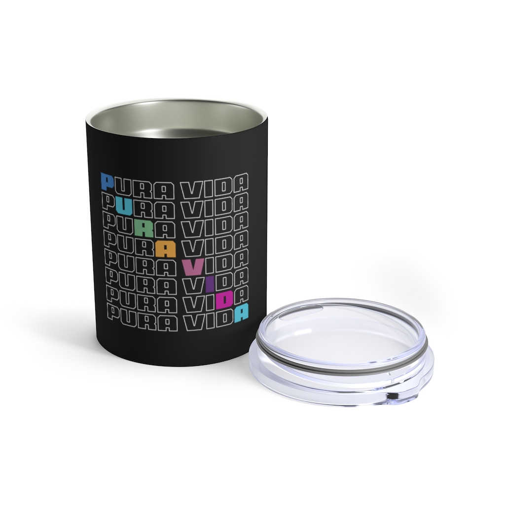 Pura Vida Diagonal Tumbler 10oz - Image 5