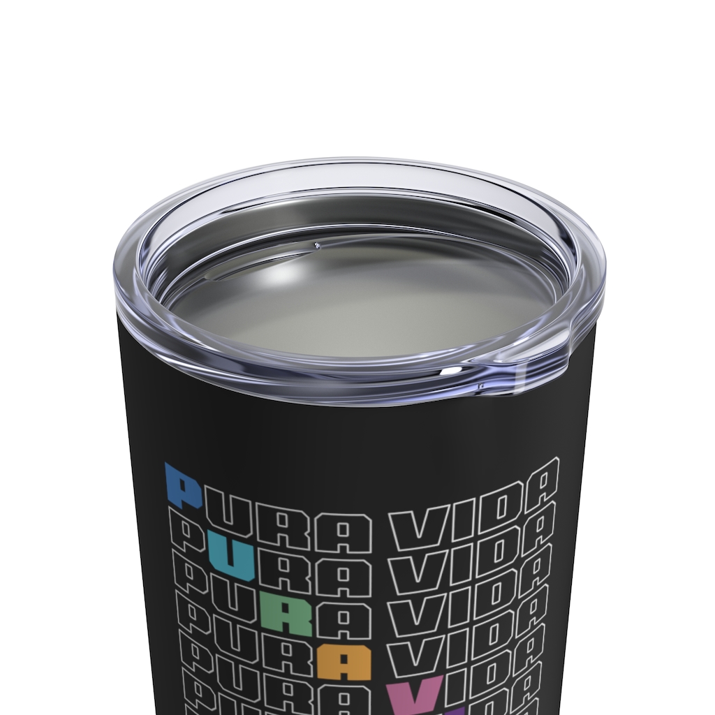 Pura Vida Diagonal Tumbler 10oz - Image 6