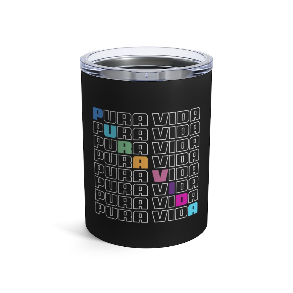 Pura Vida Diagonal Tumbler 10oz
