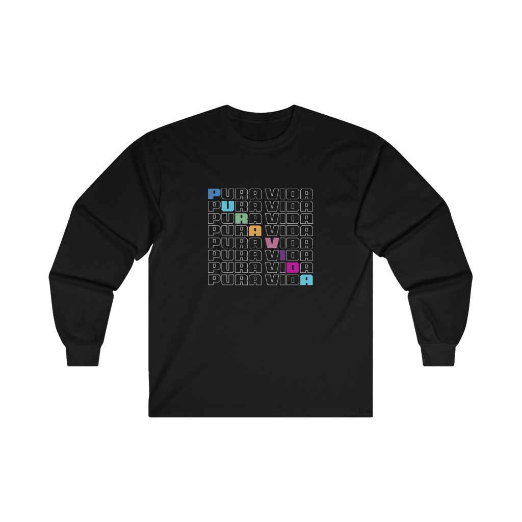 Pura Vida Diagonal Long Sleeve Tee