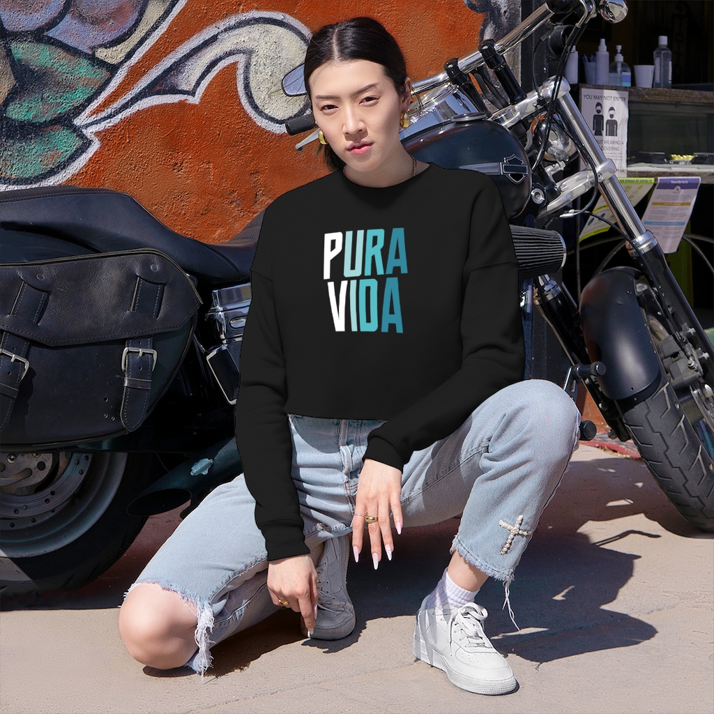 Pura Vida Ombre Cropped Sweatshirt - Image 2