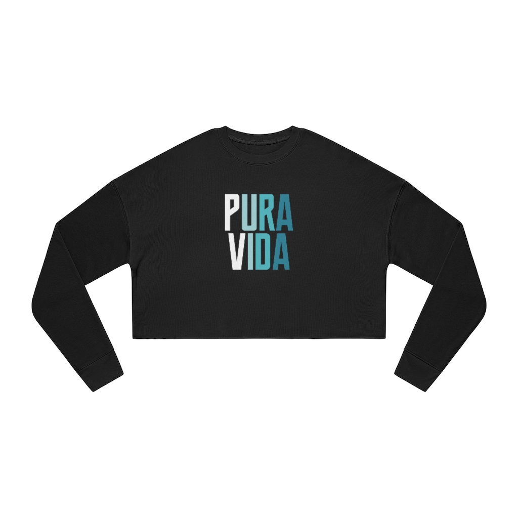 Pura Vida Ombre Cropped Sweatshirt