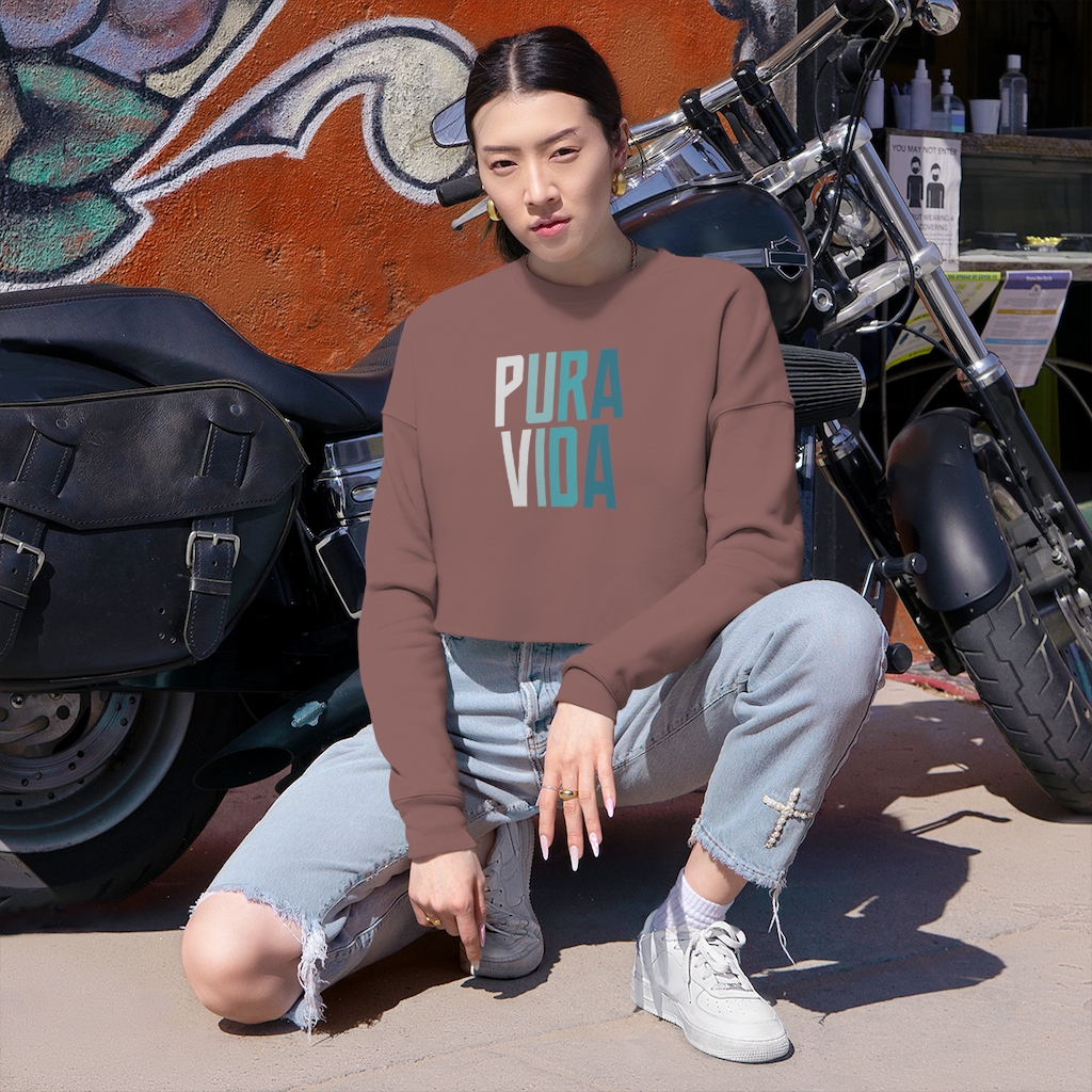 Pura Vida Ombre Cropped Sweatshirt - Image 5