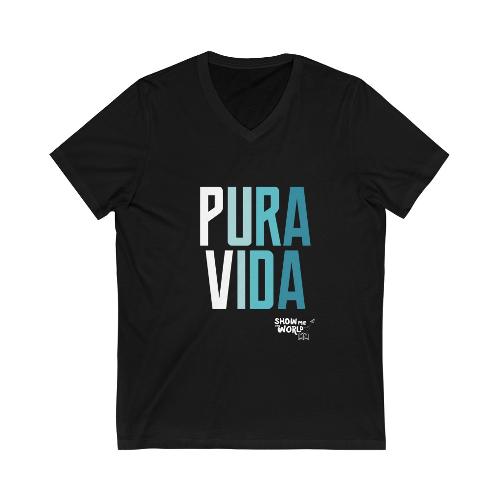 Unisex Jersey Short Sleeve V-Neck Tee