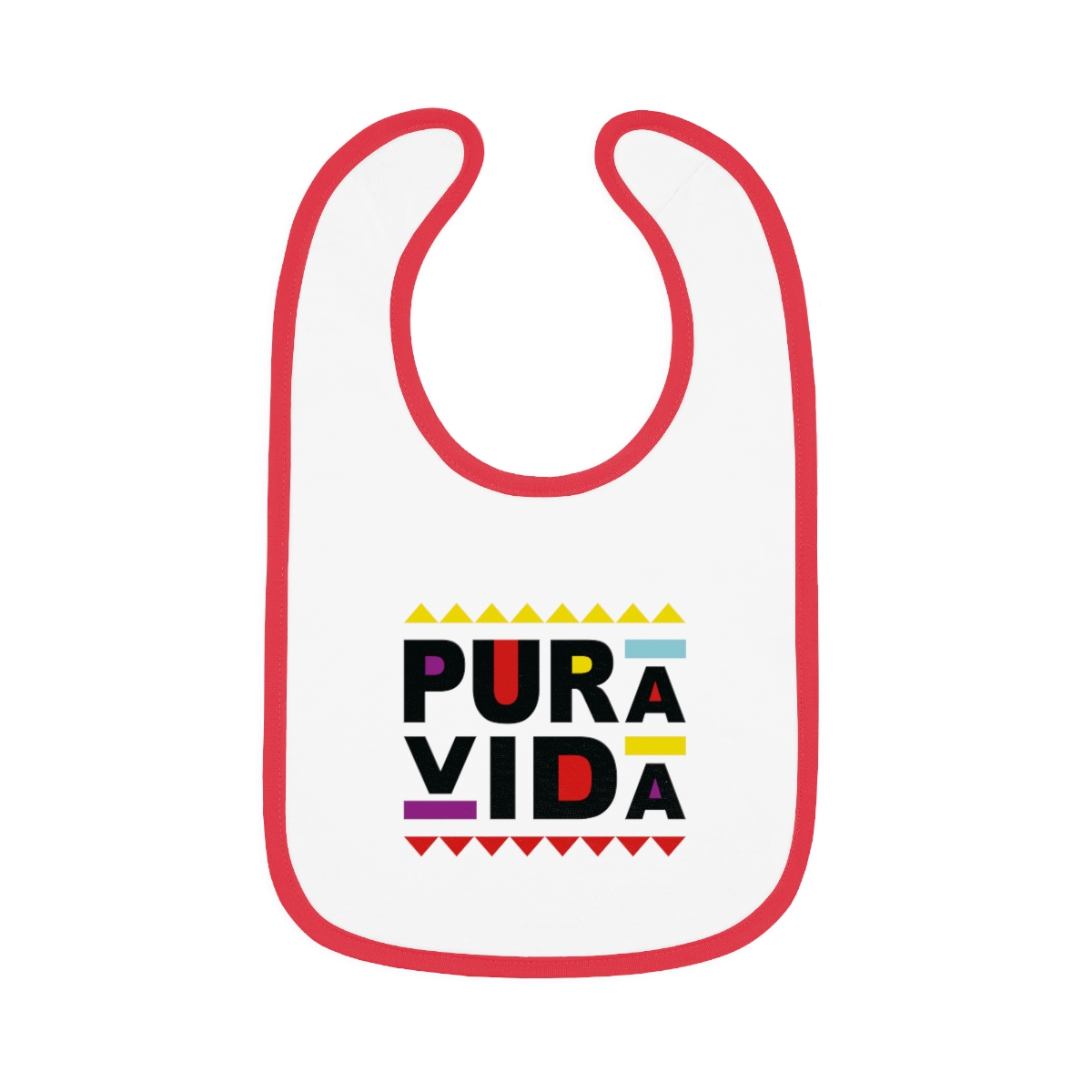 Baby Contrast Trim Jersey Bib - Image 4