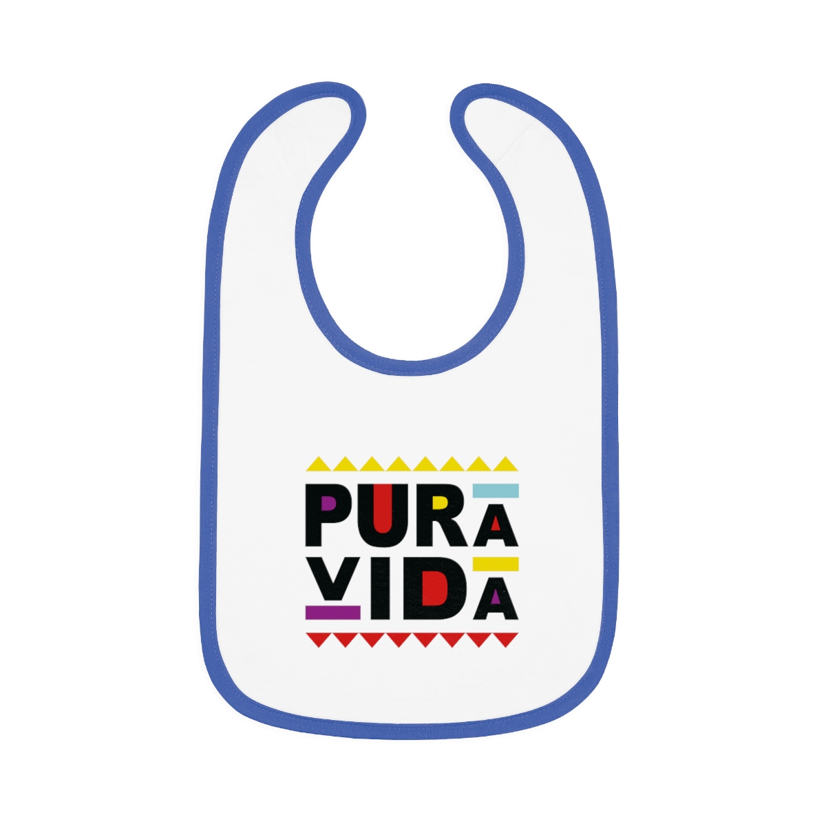 Baby Contrast Trim Jersey Bib - Image 7