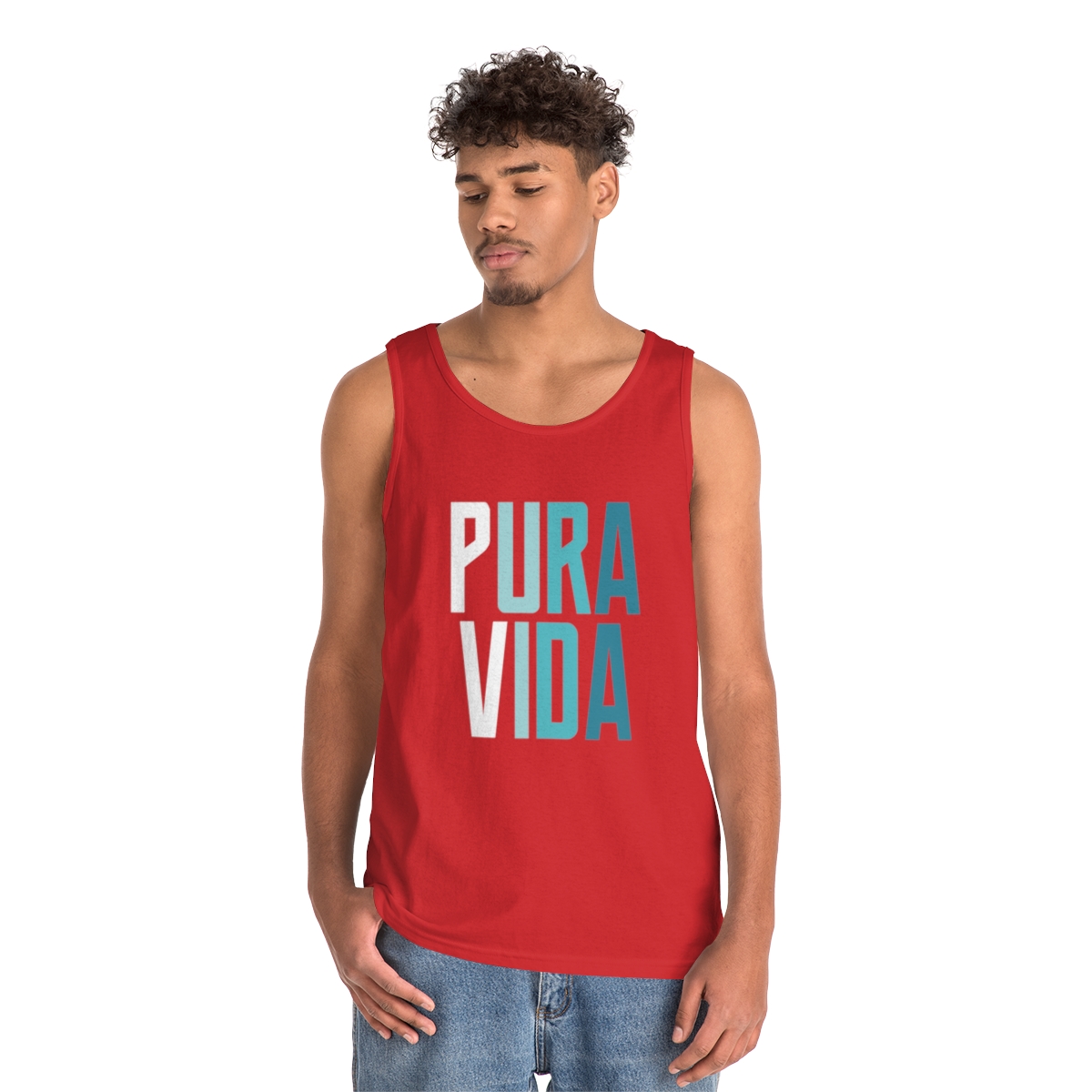 Unisex Heavy Cotton Tank Top - Image 12