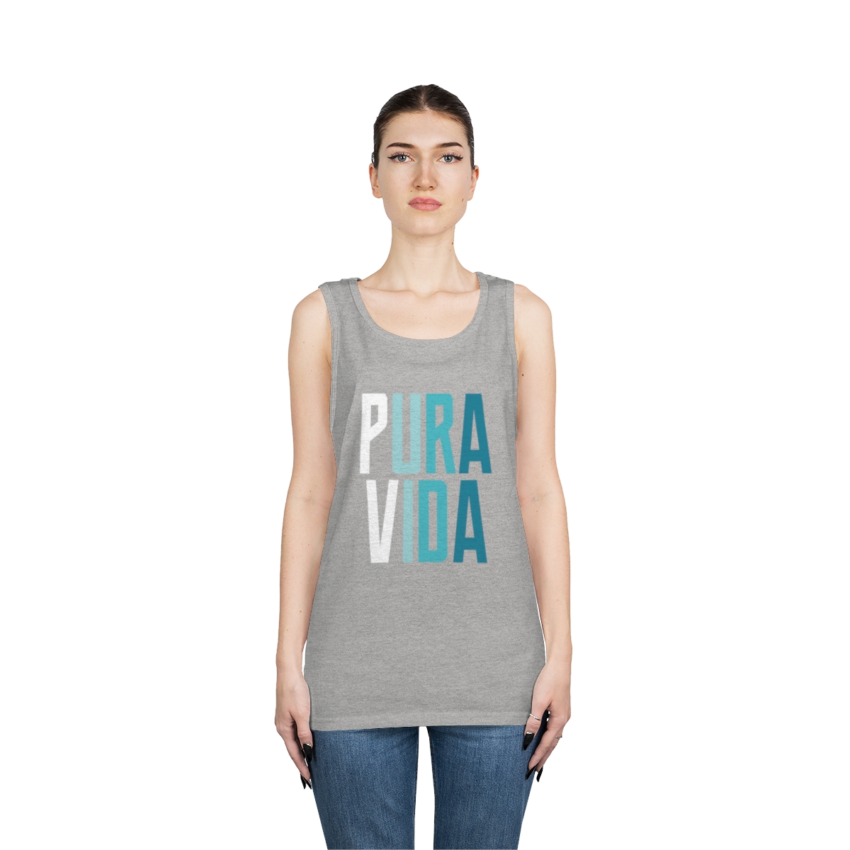 Unisex Heavy Cotton Tank Top - Image 3