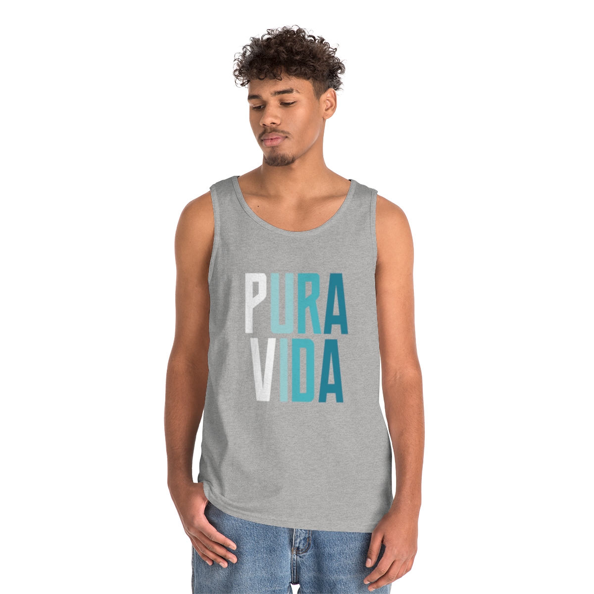 Unisex Heavy Cotton Tank Top - Image 4
