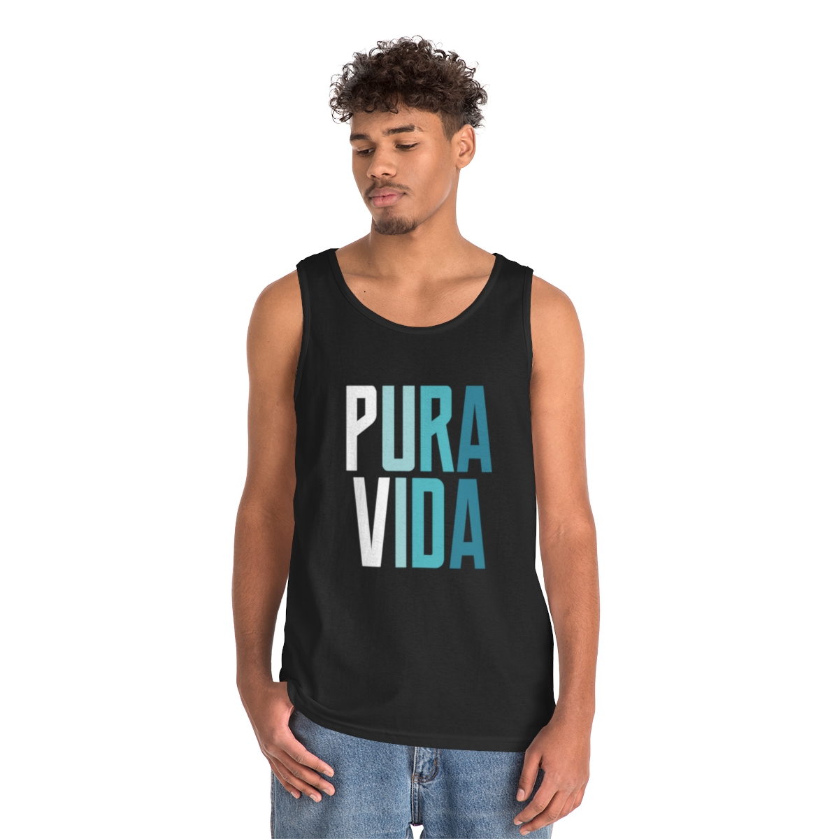 Unisex Heavy Cotton Tank Top - Image 8