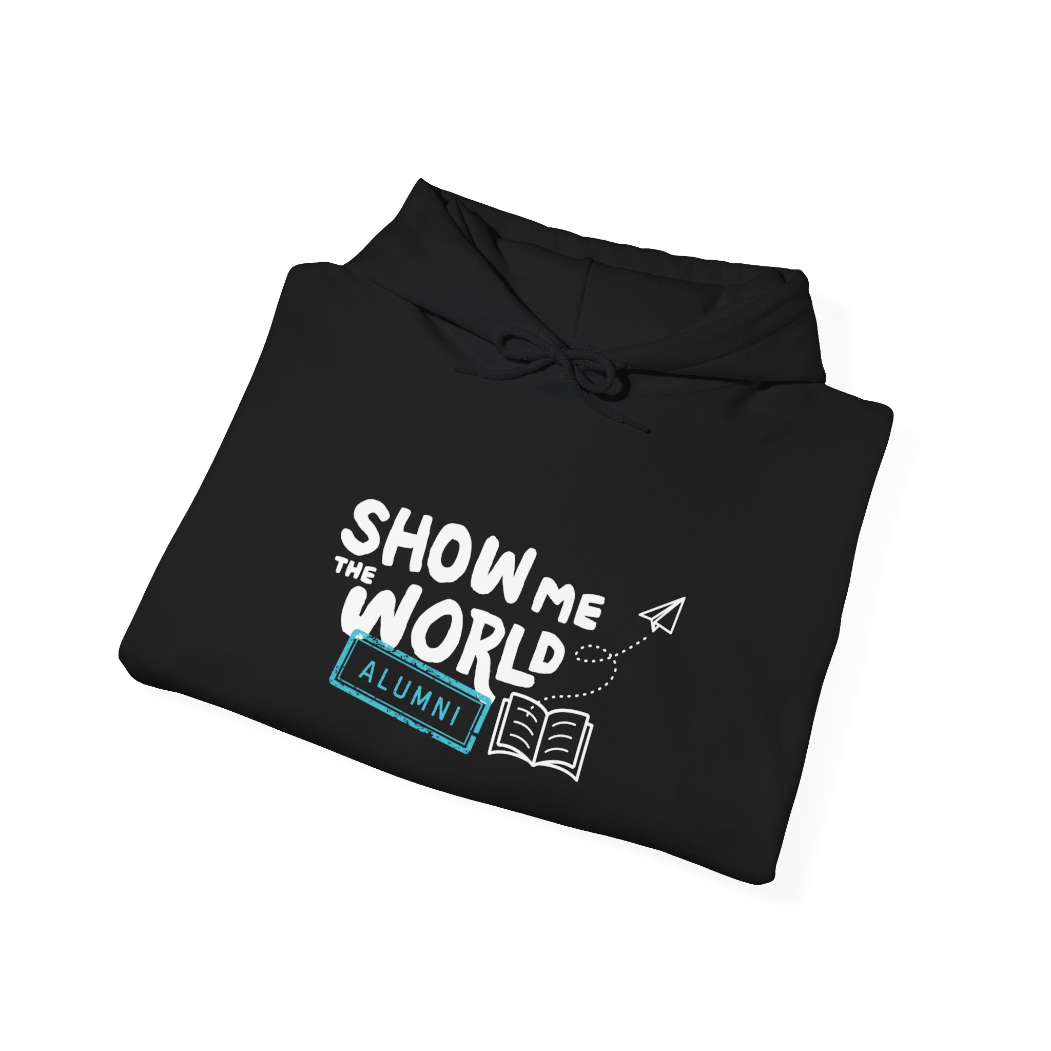 Copy of Travel Themed Alumni Hooded Sweatshirt - "Show Me The World" - Image 4