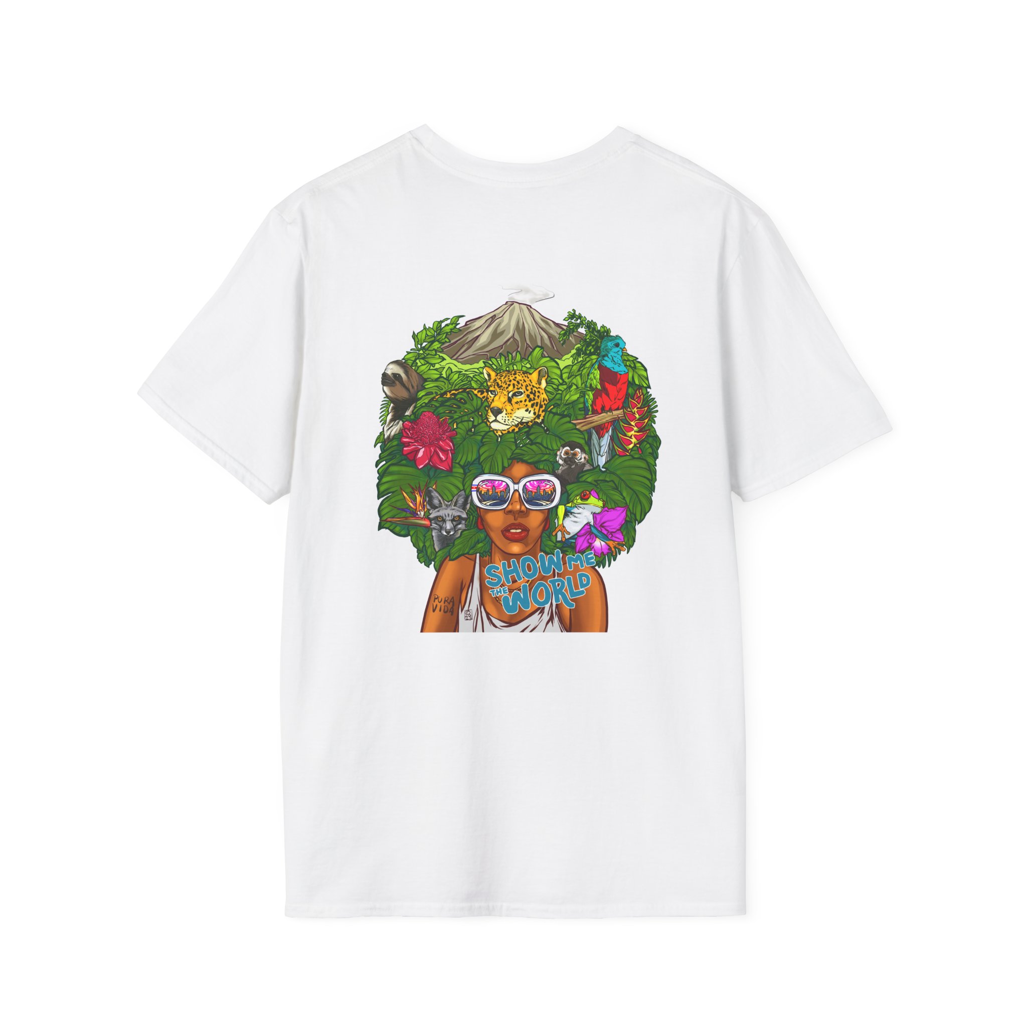 SMTW Day Unisex Softstyle T-Shirt (Logo on Front, Mural Graphic on Back), Multiple Colors) - Image 4