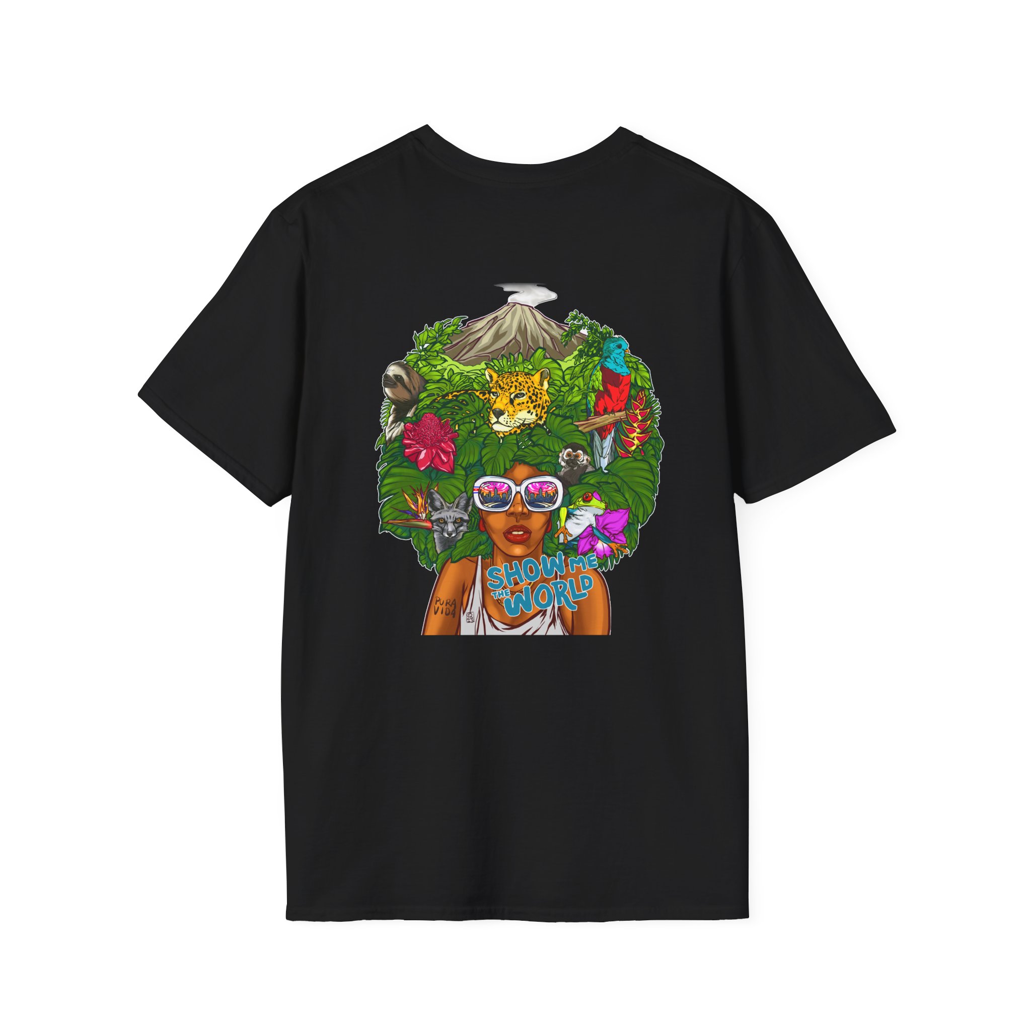 SMTW Day Unisex Softstyle T-Shirt (Logo on Front, Mural Graphic on Back), Multiple Colors) - Image 6