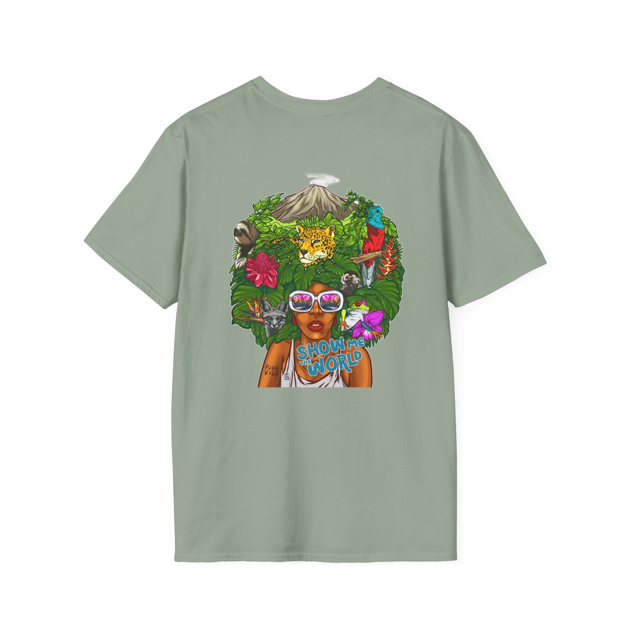 SMTW Day Unisex Softstyle T-Shirt (Logo on Front, Mural Graphic on Back), Multiple Colors) - Image 16