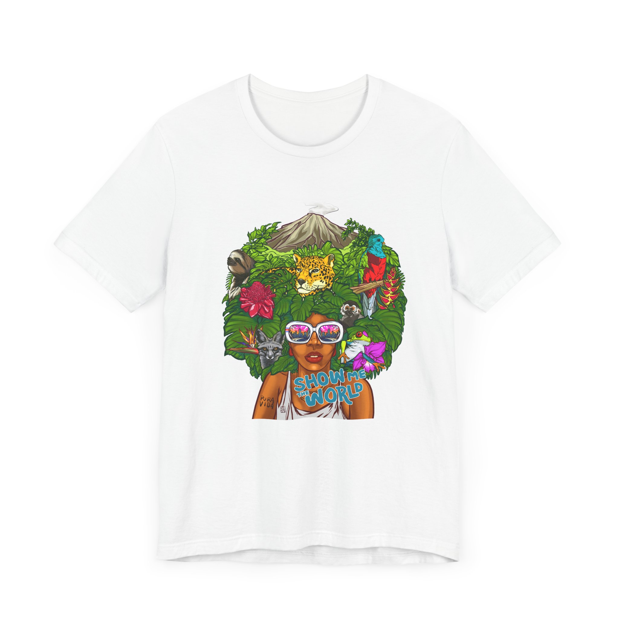 Show the World Unisex Jersey Tee - Nature & Adventure Design - Image 3
