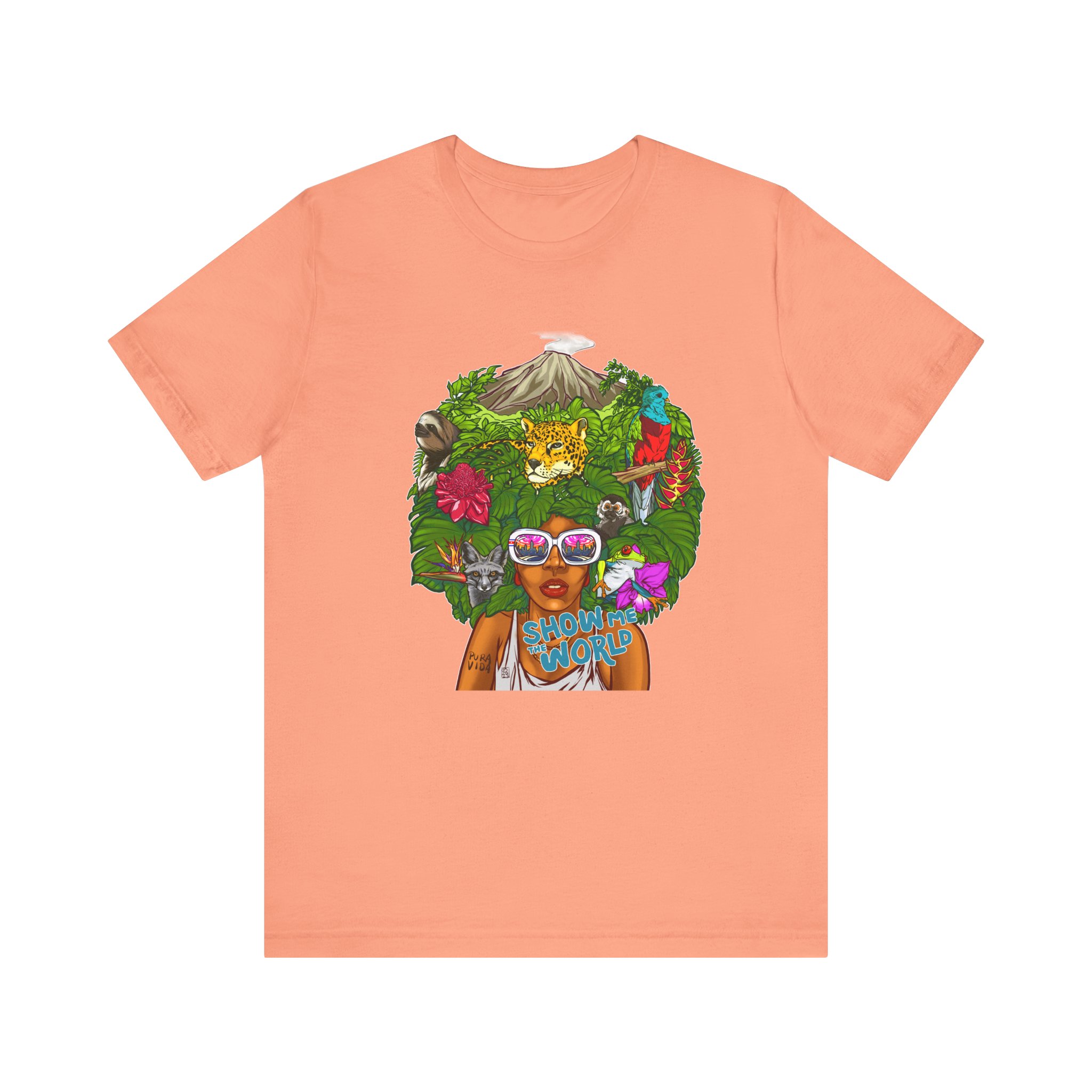 Show the World Unisex Jersey Tee - Nature & Adventure Design - Image 5