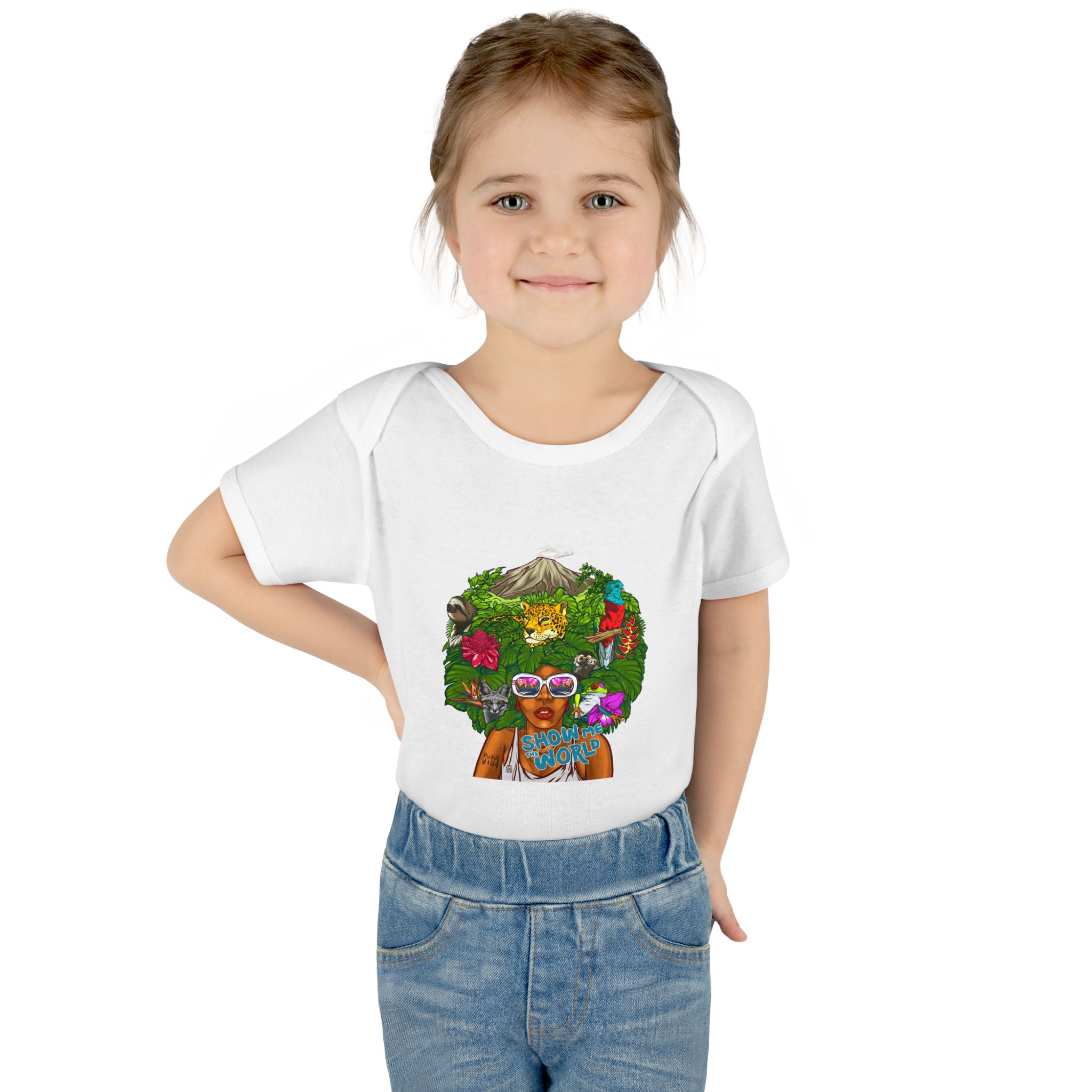 Eco-Friendly Infant Bodysuit - "Save the World" Design - Image 4