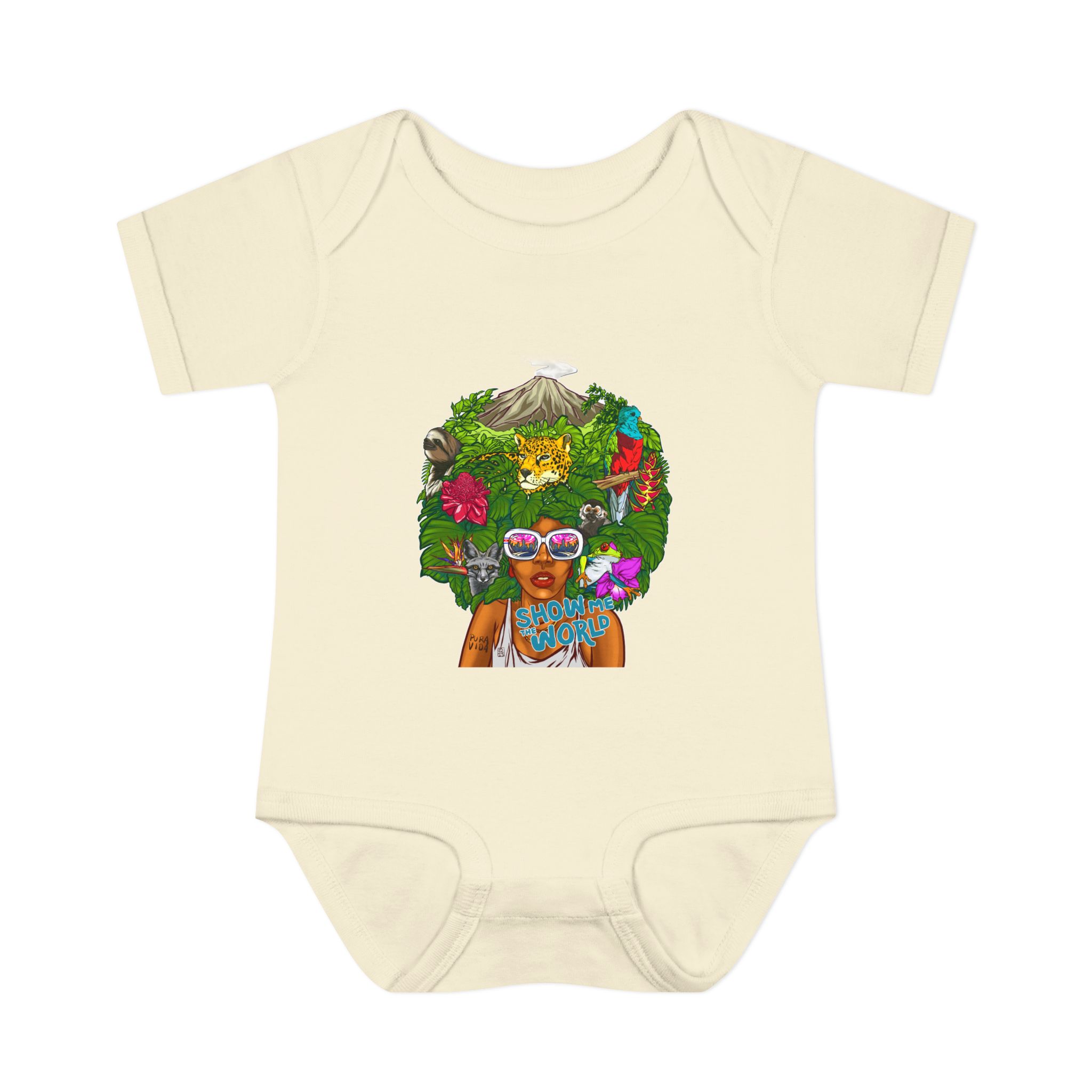 Eco-Friendly Infant Bodysuit - "Save the World" Design - Image 5